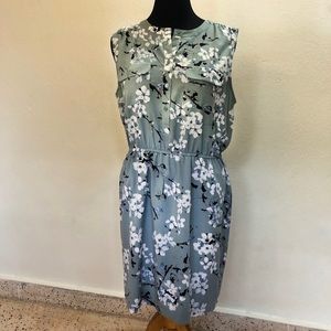 Loft Floral Shirt Dress